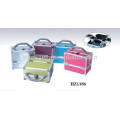 vente chaude aluminium caisse cosmétique avec choix de couleurs différentes